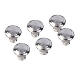 10Pcs Round Stainless Steel Cabinet Knobs Drawer Handles Cupboard Accessories