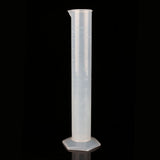 500ml Measuring Cylinder Plastic Graduated Laboratory Trial Test Liquid Tube Hot - Close-Up Angle