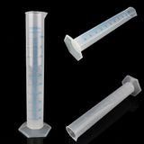 500ml Measuring Cylinder Plastic Graduated Laboratory Trial Test Liquid Tube Hot