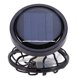 Electric Mini Clip on Solar Fan Air Conditioner Cooling Cell Fan Travel Camping Hiking Cooling - Side View