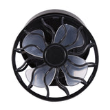 Electric Mini Clip on Solar Fan Air Conditioner Cooling Cell Fan Travel Camping Hiking Cooling - Rear View