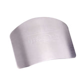 Stainless Steel Finger Hand Protector Guard Chop Slice Knife Safe Kitchen Tool - Top-Down View