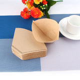 100x Unbleached Coffee Filter Papers Cones Cups Brewer Espresso Strainer Dripper