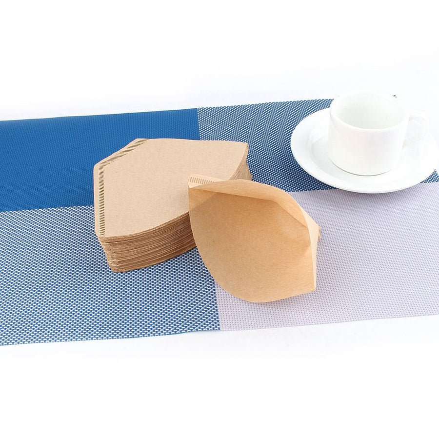100x Unbleached Coffee Filter Papers Cones Cups Brewer Espresso Strainer Dripper