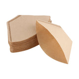 100x Unbleached Coffee Filter Papers Cones Cups Brewer Espresso Strainer Dripper - Low Angle