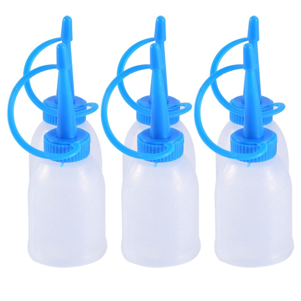 6Pcs/bag 30ML Industrial Glue Gel Oil Plastic Squeeze Empty Bottle Jet Dispenser
