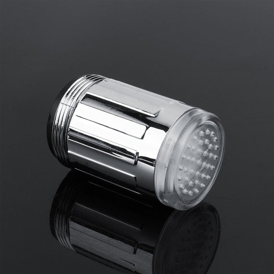 3 Color LED Light Changing Glow Temperature Sensor Shower Stream Water Faucet Tap For Kitchen