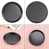 9 Inch Carbon Steel Nonstick Round Pizza Pan Microwave Oven Baking Dishes Pans Pie Tray Baking - Side View