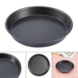 9 Inch Carbon Steel Nonstick Round Pizza Pan Microwave Oven Baking Dishes Pans Pie Tray Baking - Top-Down View