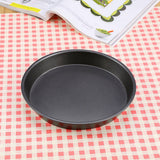 9 Inch Carbon Steel Nonstick Round Pizza Pan Microwave Oven Baking Dishes Pans Pie Tray Baking - Low Angle