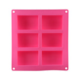 Soap Candle Mold Silicone Craft DIY Making Homemade Cookie Baking Cake Mould DIY - Close-Up Angle
