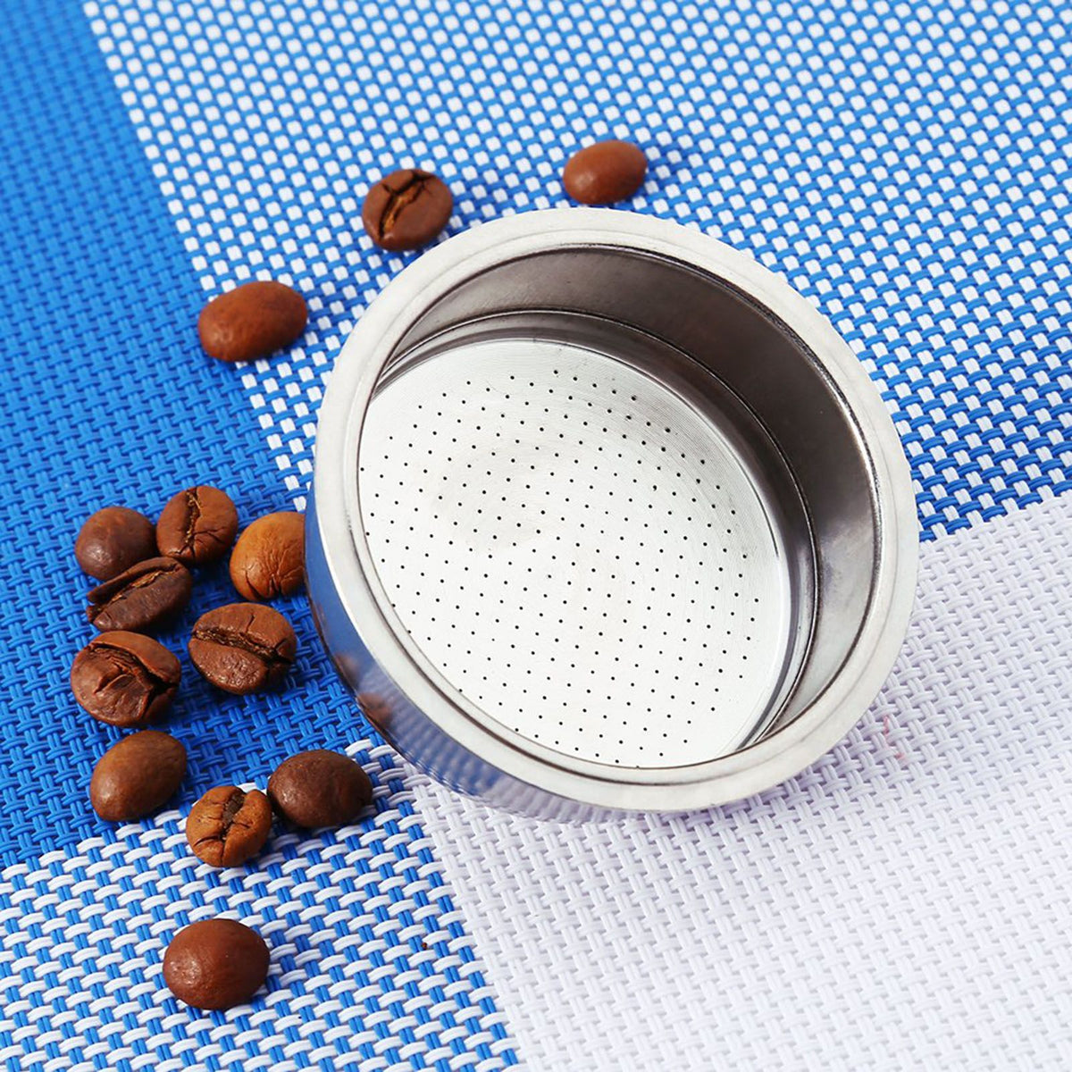 Stainless Steel Coffee 2 Cup Pressurized Filter Basket Strainer
