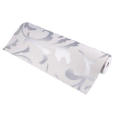 Luxury Embossed Nonwoven Bedroom 3D Vertical Wallpaper Home Decor Silver - Side View