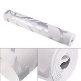 Luxury Embossed Nonwoven Bedroom 3D Vertical Wallpaper Home Decor Silver - Rear View