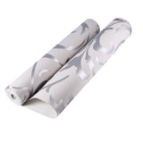 Luxury Embossed Nonwoven Bedroom 3D Vertical Wallpaper Home Decor Silver