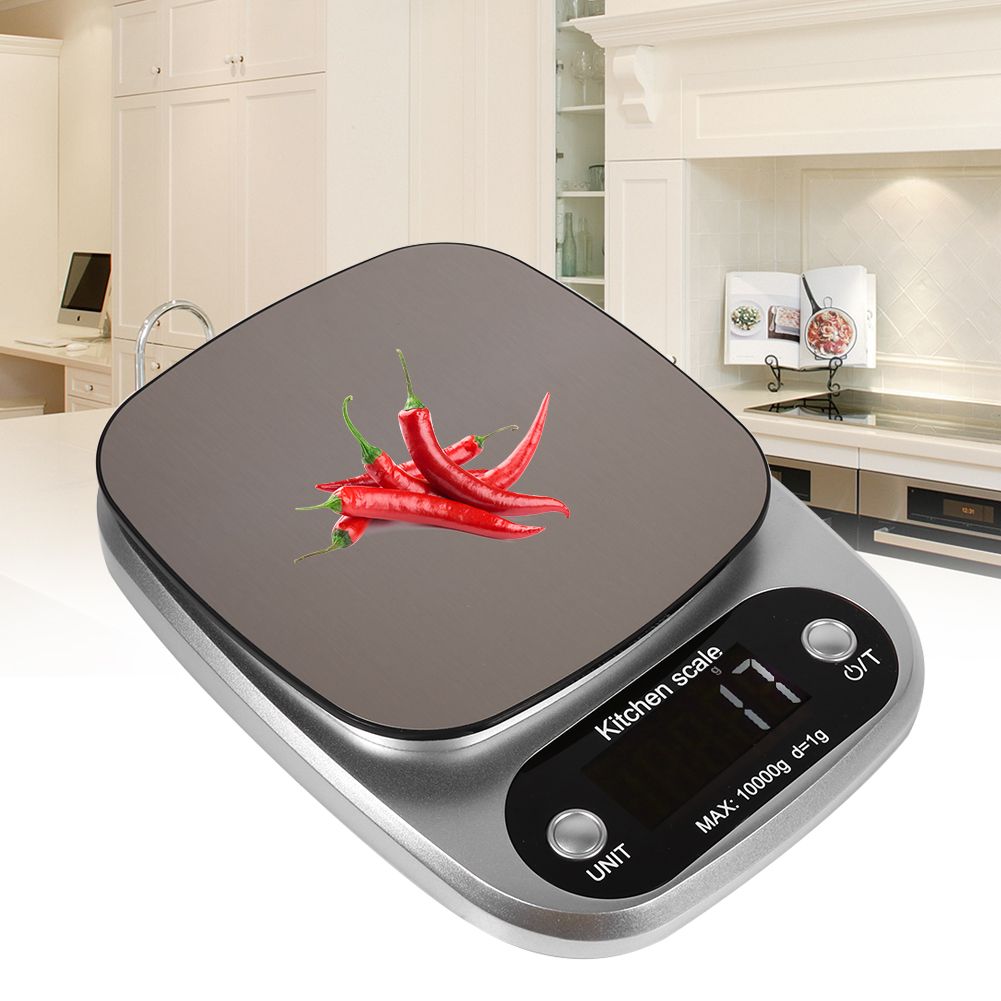 1pc 10kg/g Digital LCD Electronic Kitchen Cooking Food Die Calculation Weighting Scale Balance