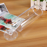 Acrylic Makeup Cotton Pads Box Cases Holder Cosmetic Organizer Storage Container - Low Angle