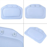 Bathroom Pillow Bathtub Head Rest Foam Design Spa Neck Cushion With Suction Cup - Side View
