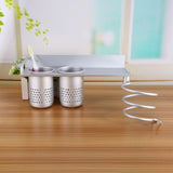 Wall Storage Organizer Holder Hairdryer Holder Toothbrush Toilet