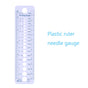 Plastic Knitting Needle Gauge Ruler Inch cm Sewing Tools US UK Canada Sizes 2-10mm