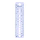 Plastic Knitting Needle Gauge Ruler Inch cm Sewing Tools US UK Canada Sizes 2-10mm