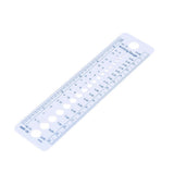 Plastic Knitting Needle Gauge Ruler Inch cm Sewing Tools US UK Canada Sizes 2-10mm