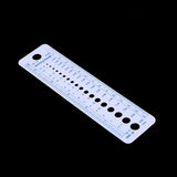 Plastic Knitting Needle Gauge Ruler Inch cm Sewing Tools US UK Canada Sizes 2-10mm