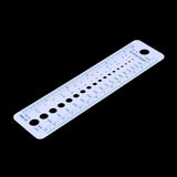Plastic Knitting Needle Gauge Ruler Inch cm Sewing Tools US UK Canada Sizes 2-10mm