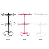 Jewelry Display Rack Double Tier Jewelry Stand Portable Metal Jewelry Rack for Home - Side View