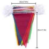 150pcs Colorful Pennant Banner Flags Multicolor Bunting String Triangle Flags