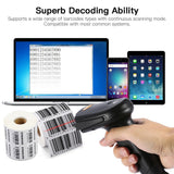 Wireless Barcode Reader Handheld Laser Barcode Reader Both Bluetooth / USB compatible Laser Sca - Top-Down View