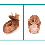 Triceratops Plush Slippers Winter Autumn and Winter Cartoon Men and Women Indoor Cotton Slippers - Close-Up Angle