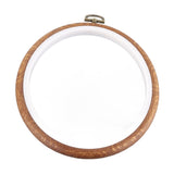 Embroidery Hoop Wood Circle Crossing Stitch Hoop Rings for DIY Embroidery Sewing