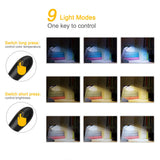 Reading Light, 14 LED USB Rechargeable and Eyecare Book Light, Flexible Clip Reading Lamp - Front View