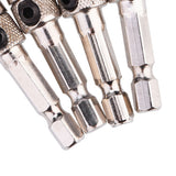 4pcs Hex Shank Self Centering Drill Bit Set Door Window Hinge Hole Puncher Woodworking Tool