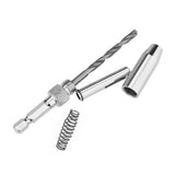 4pcs Hex Shank Self Centering Drill Bit Set Door Window Hinge Hole Puncher Woodworking Tool