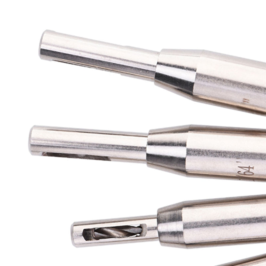 4pcs Hex Shank Self Centering Drill Bit Set Door Window Hinge Hole Puncher Woodworking Tool