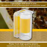 Bee Queen Marking Catcher Plastic One Handed Marker Bottle Plunger Plush Beekeeper Tool - Front View