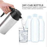 Portable 750ml 24V Travel Car Truck Kettle Water Heater Bottle for Tea Coffee Drinking - Front View