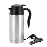 Portable 750ml 24V Travel Car Truck Kettle Water Heater Bottle for Tea Coffee Drinking - Close-Up Angle