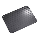 Metal Aluminum Fast Safe Food Meat Defrosting Thawing Tray Plate Home Kitchen Gadget - Side View