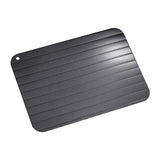Metal Aluminum Fast Safe Food Meat Defrosting Thawing Tray Plate Home Kitchen Gadget - Close-Up Angle