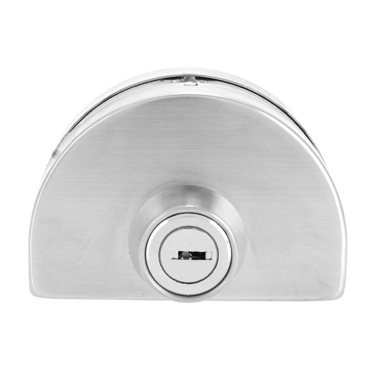 Stainless Steel 10~12mm Glass Door Lock with Keys Open/Close Home Hotel Bathroom Use