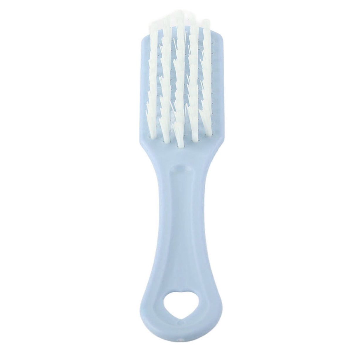 Multi functional Plastic Shoe Cleaning Brush Bushy Nylon Bristles Scrubber Washing Tool(Blue)