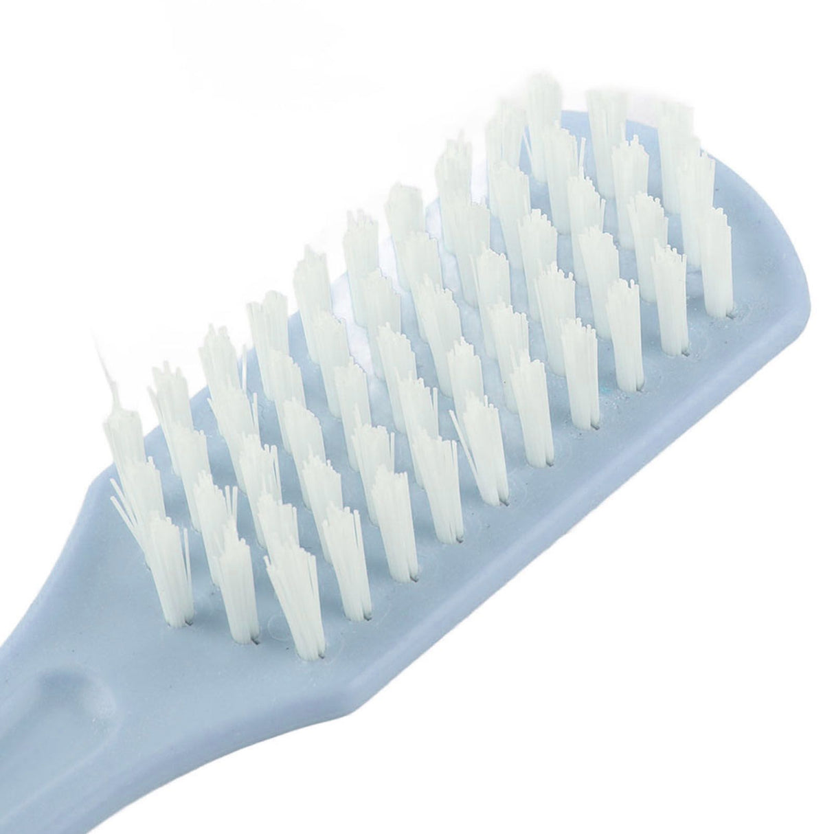 Multi functional Plastic Shoe Cleaning Brush Bushy Nylon Bristles Scrubber Washing Tool(Blue)