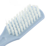 Multi functional Plastic Shoe Cleaning Brush Bushy Nylon Bristles Scrubber Washing Tool(Blue)