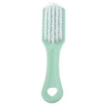 Multi functional Plastic Shoe Cleaning Brush Bushy Nylon Bristles Scrubber Washing Tool(Green)
