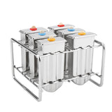 Stainless Steel Molds Ice Cream Industrial Home Kitchen DIY Ice Pop Mould Maker Tool(2#)