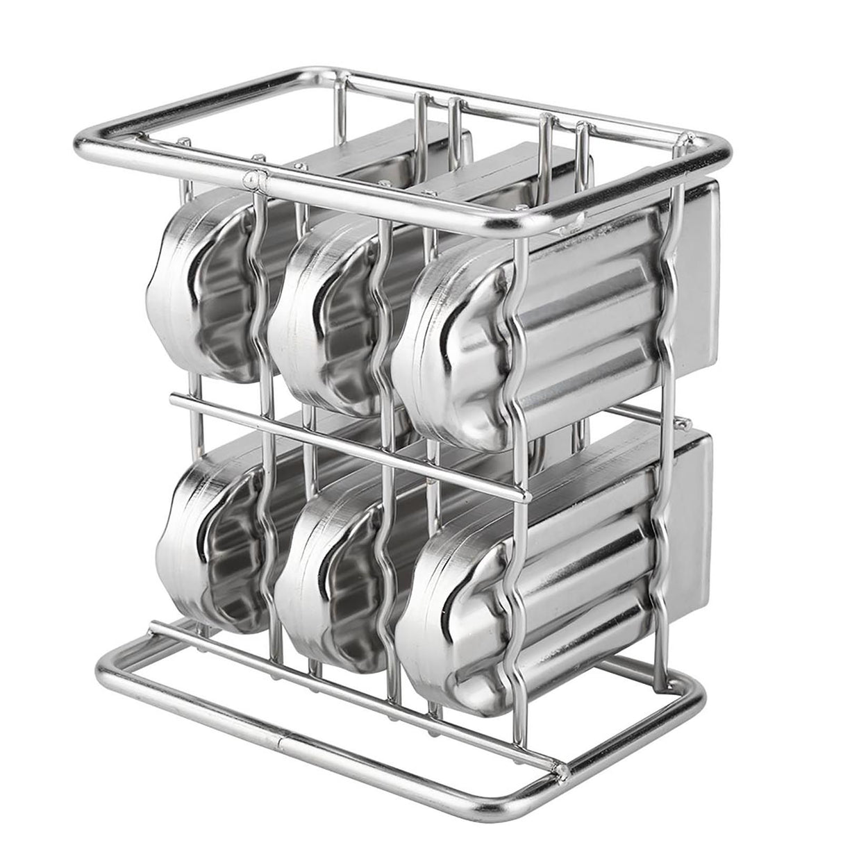 Stainless Steel Molds Ice Cream Industrial Home Kitchen DIY Ice Pop Mould Maker Tool(2#)