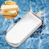 Stainless Steel Molds Ice Cream Industrial Home Kitchen DIY Ice Pop Mould Maker Tool(4#) - Top-Down View